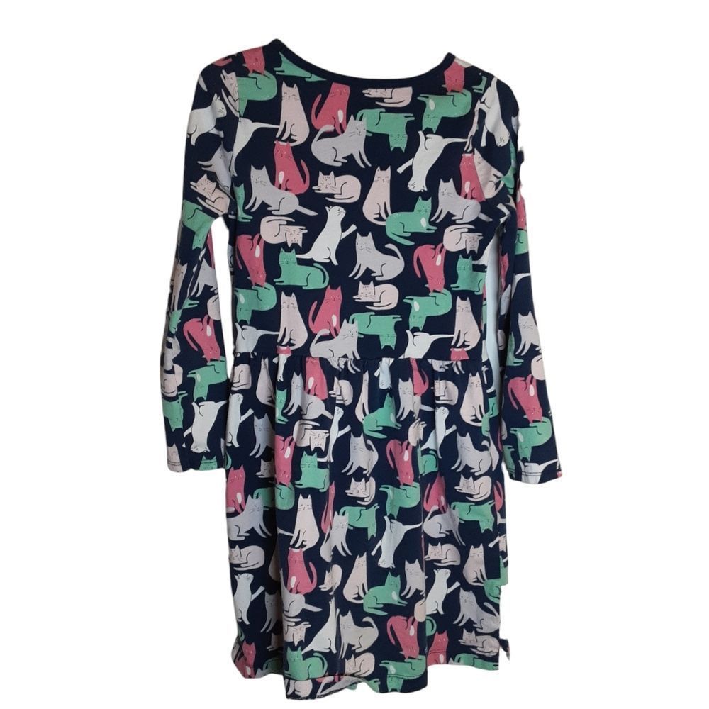 Carter's Kid 100% Cotton Tee Dress With Kitties Girls‎ size 7